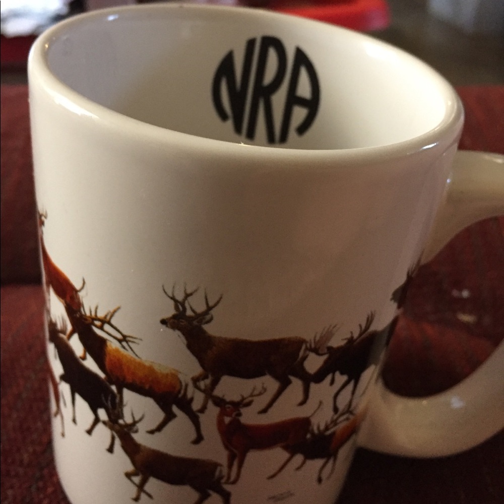 NRA COFFEE MUG GEOFF HAGER PRINT MOOSE ELK